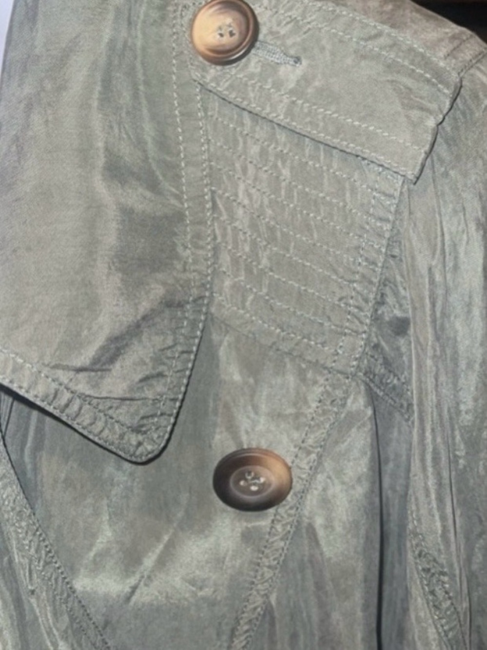 Free People Army Green Utility Jacket | Cupro NWOT SP (Runs Oversized) - Picture 8 of 8